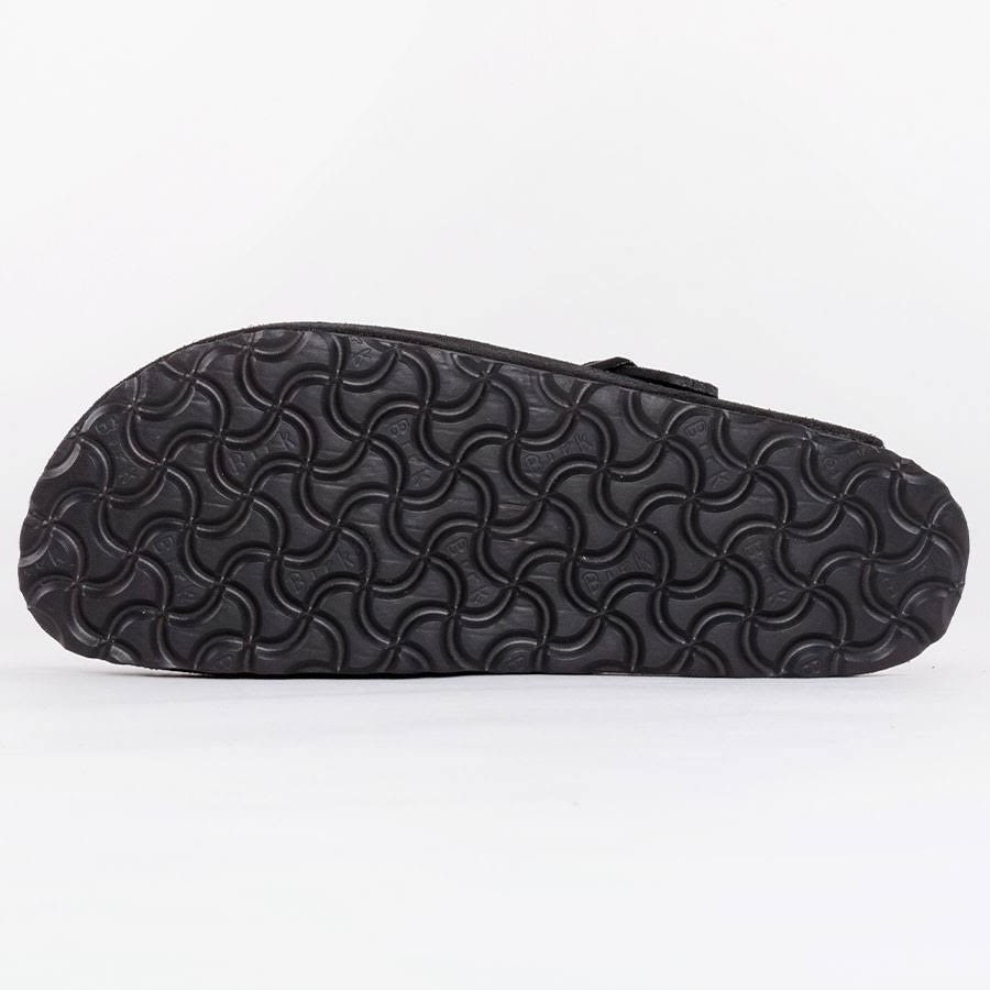 Birkenstock Boston Suede Leather Black Clogs