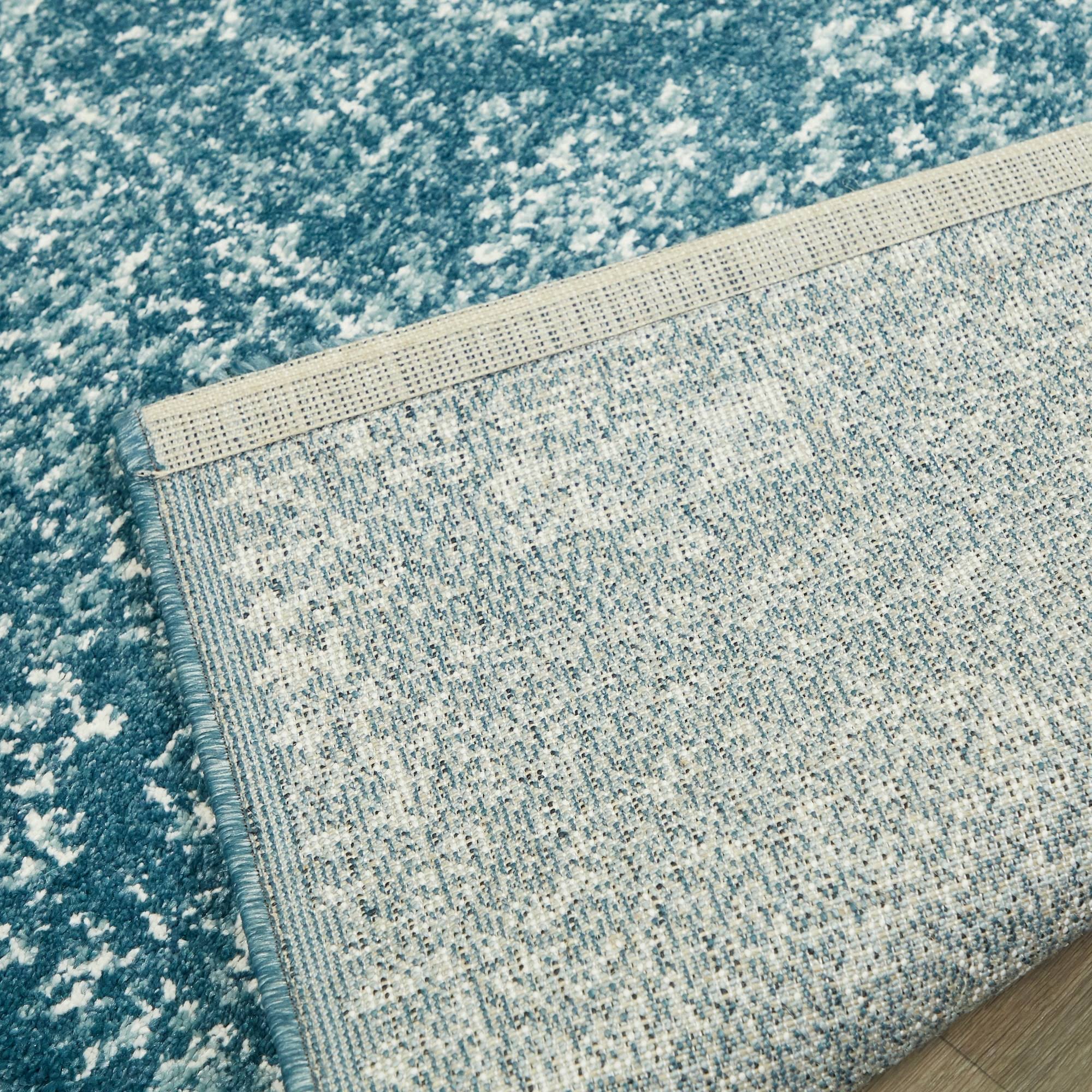 BALTA Finn Blue 5 ft. x 7 ft. Overdyed Persian Area Rug