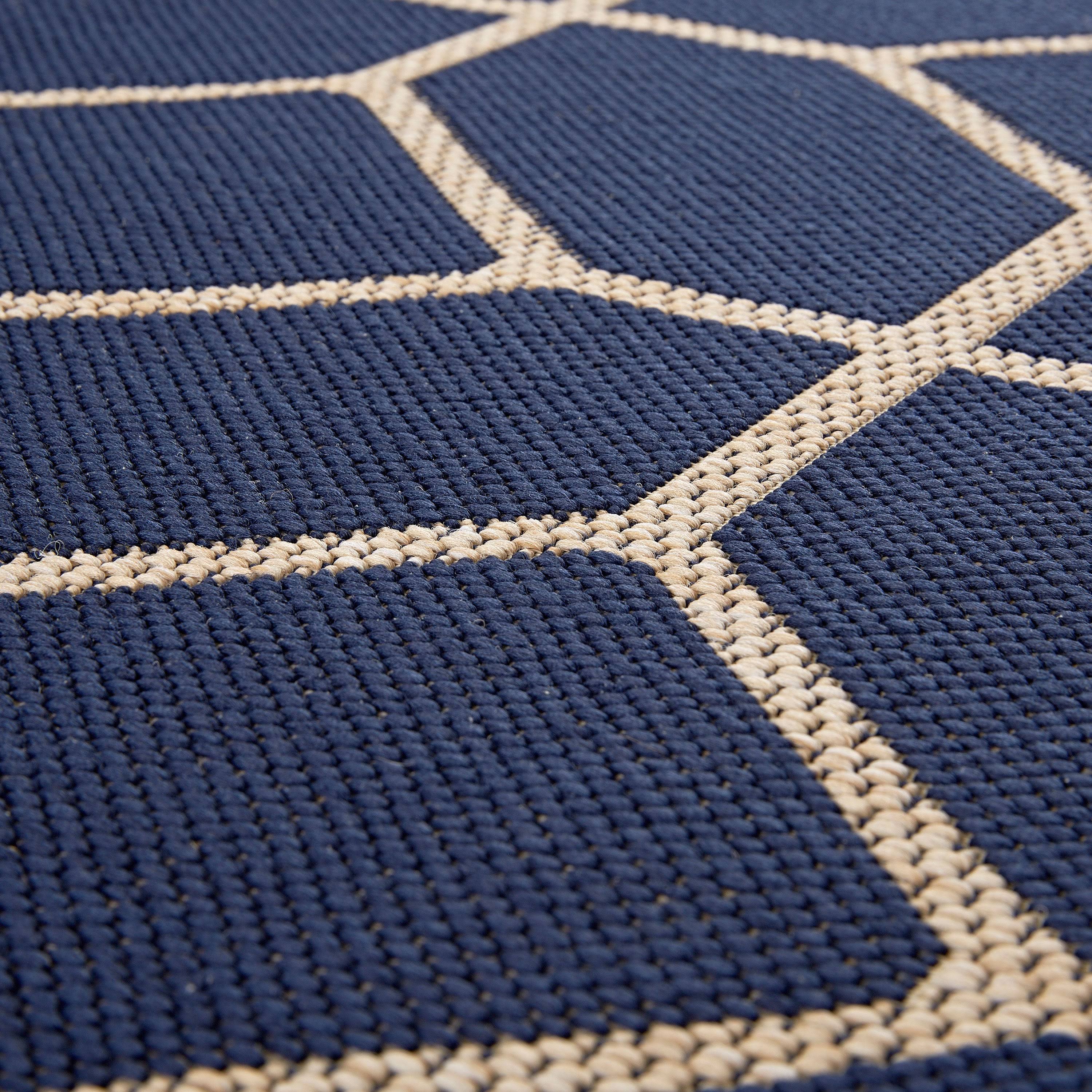 BALTA Rugs 30324763.240305.1 Collier Navy Blue Indoor/Outdoor Area Rug, 8& x 10&