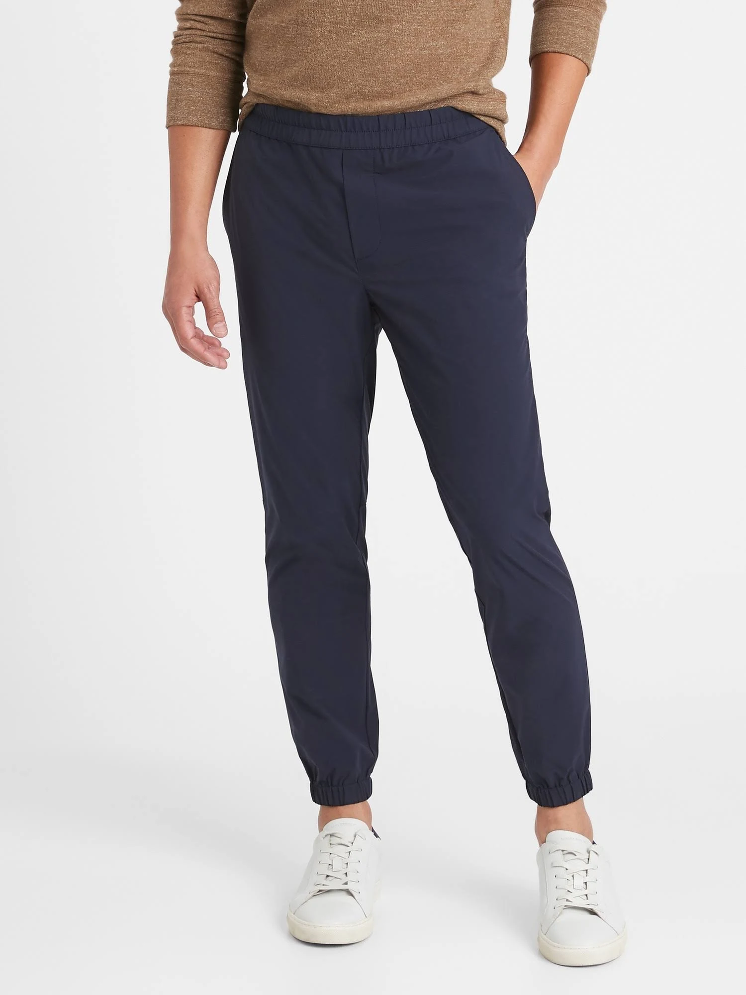 Banana Republic Men's Slim Motion Tech Jogger Navy Tall Size L