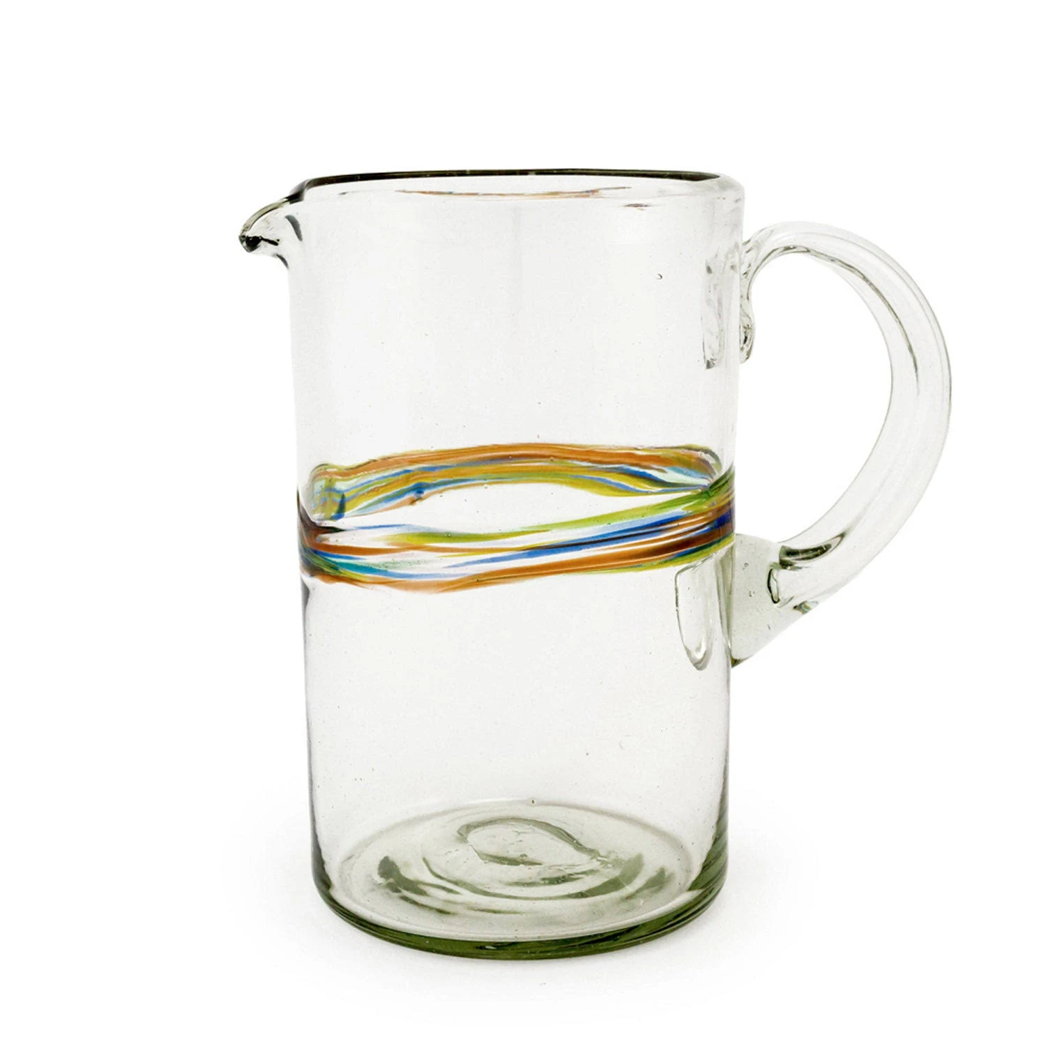 Rainbow Recycled Glass Pitcher