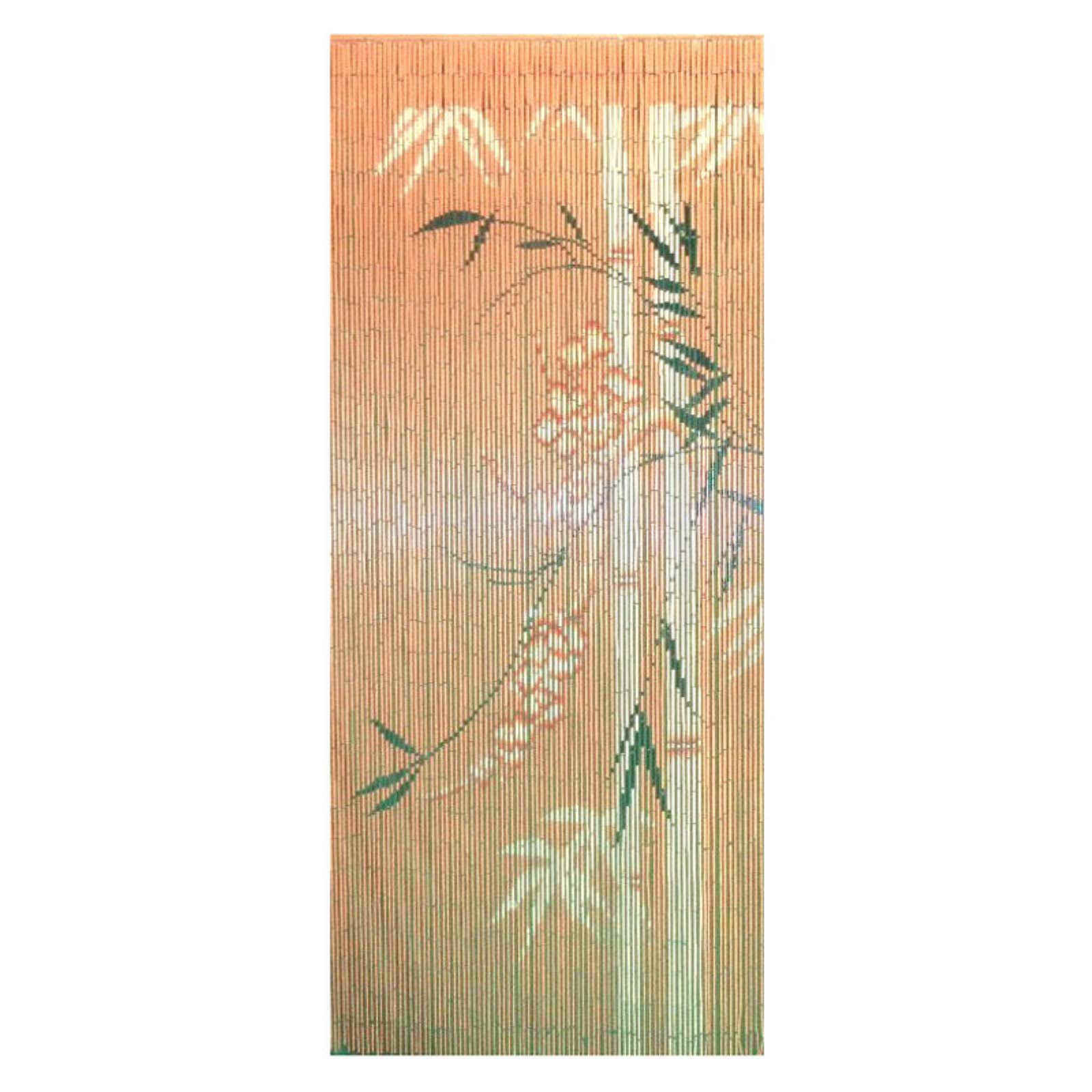 Bamboo54 Orange Scene Curtain