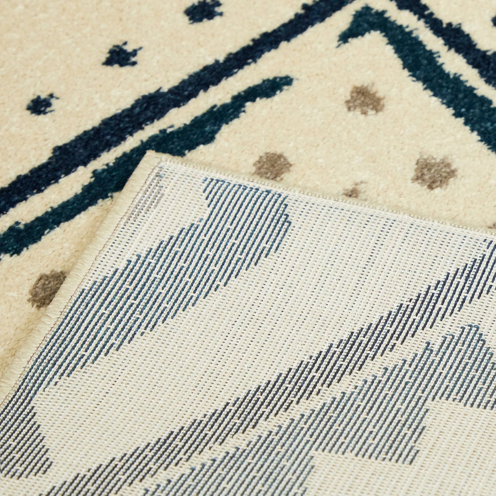 BALTA Firuza Blue 5 ft. x 7 ft. Southwestern Tribal Area Rug