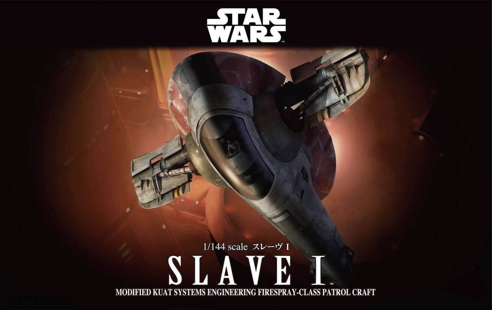 Bandai 1/144 Slave I Plastic Model Kit Star Wars