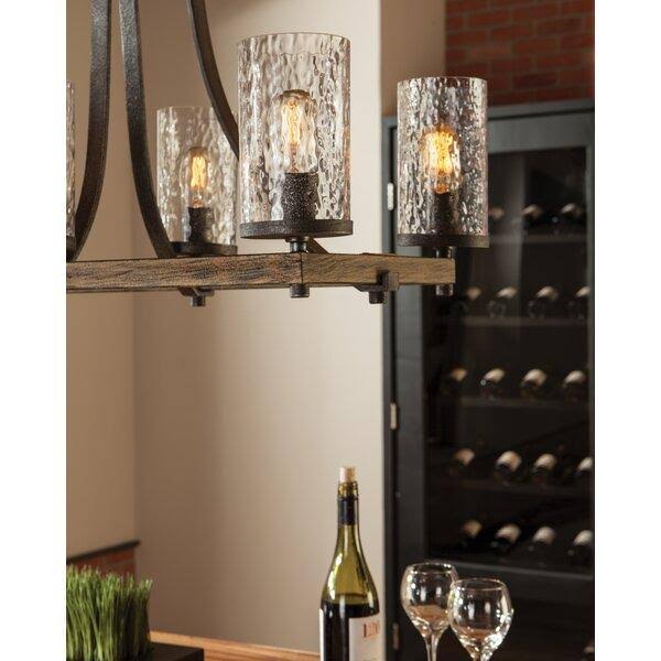 Zaria 8-Light Kitchen Island Linear Pendant