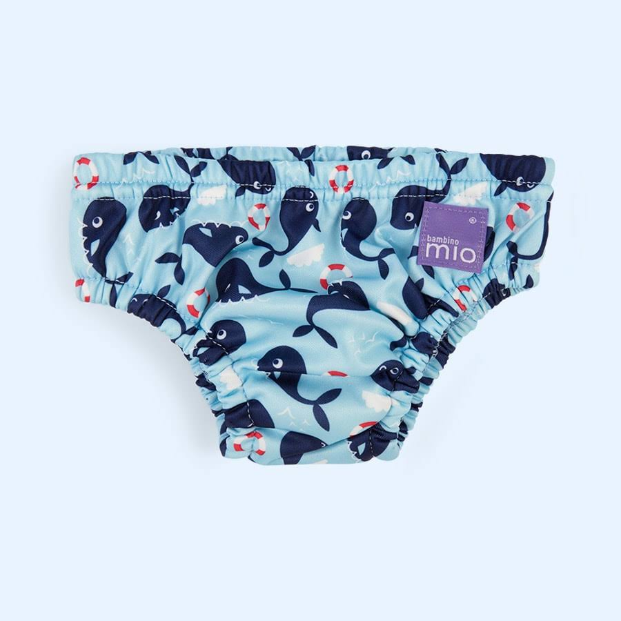 Bambino Mio, Reusable Swim Nappy, Whale Wharf, 2 Years+
