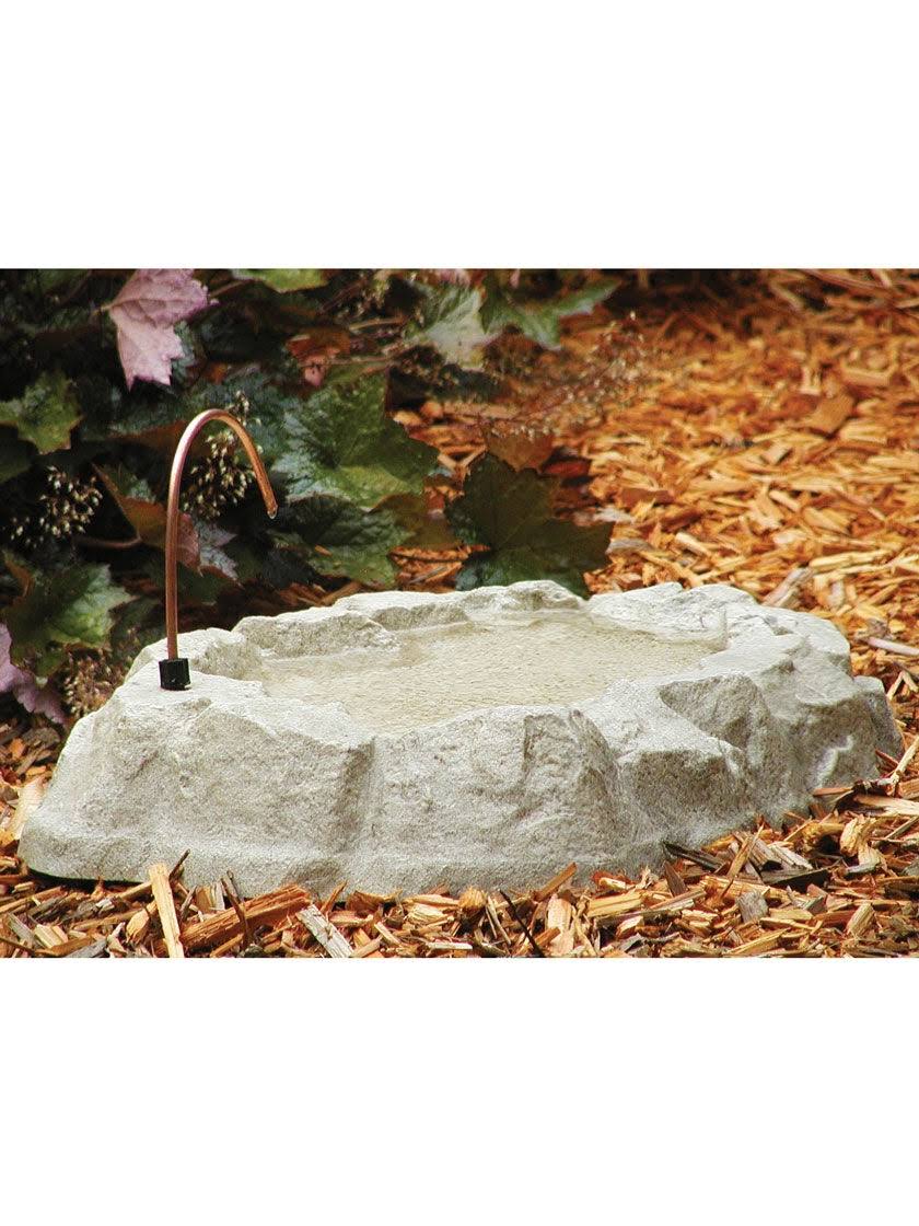 Birds Choice Rocky Mountain Ground Bird Bath with Dripper