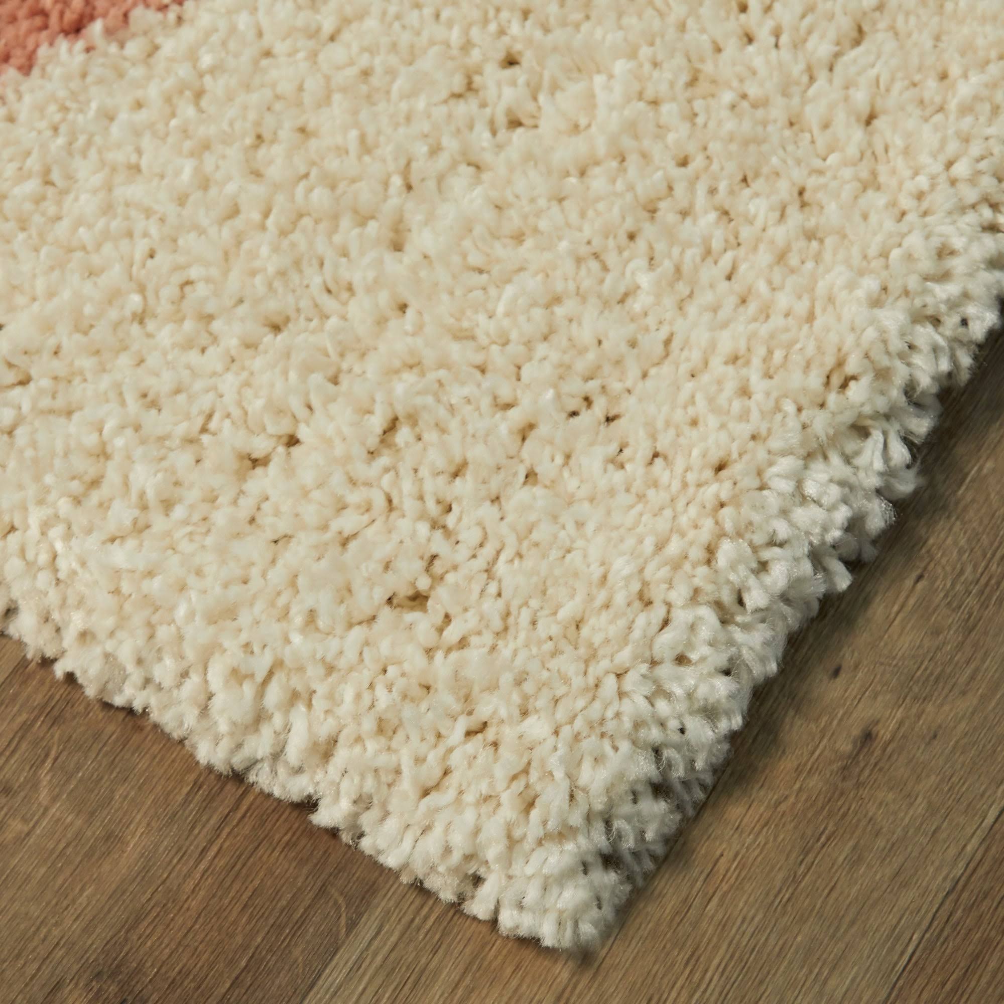 BALTA Levine Orange 5 ft. x 7 ft. Geometric Shag Area Rug