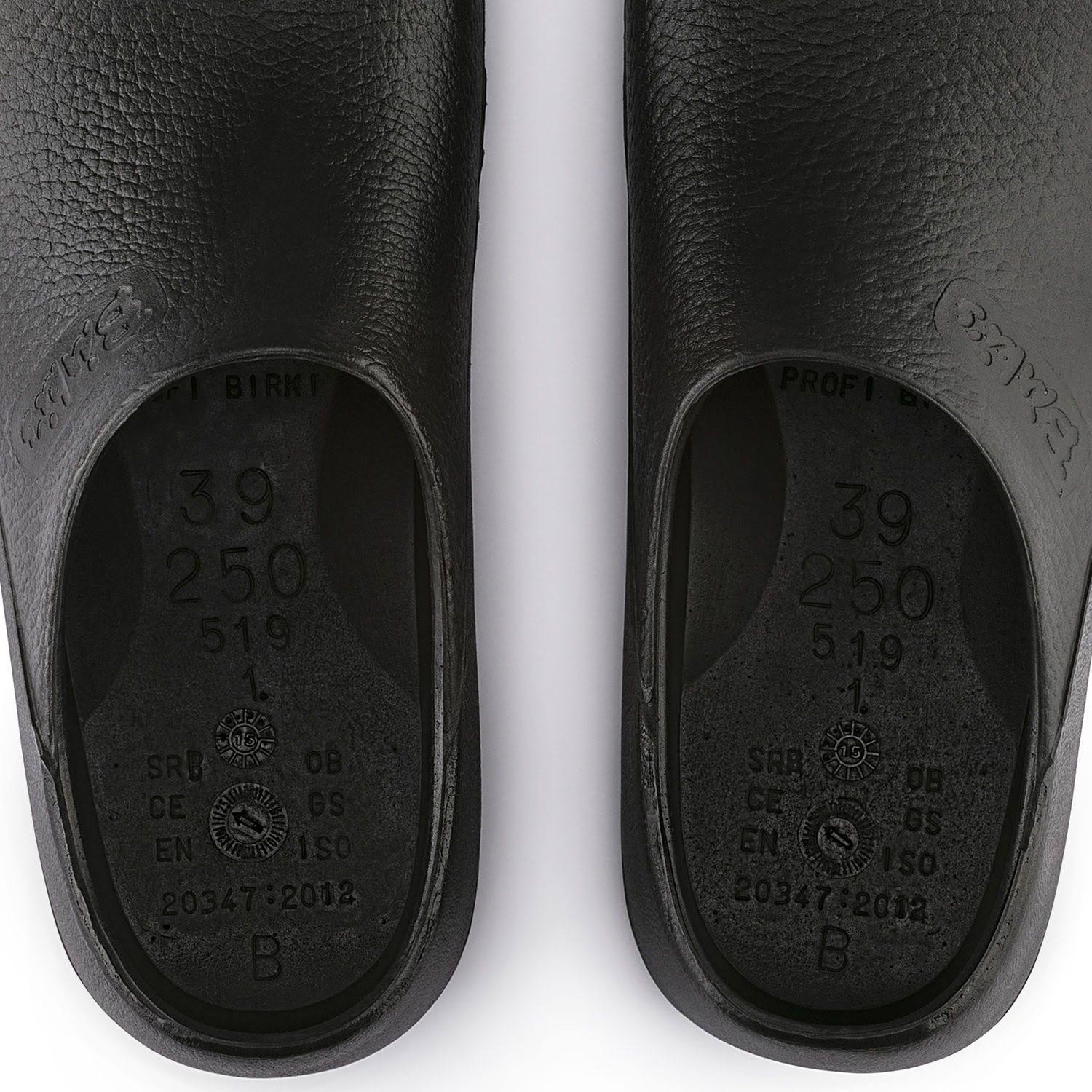 Birkenstock Profi Birki Clog - 48 - Black Polyurethane