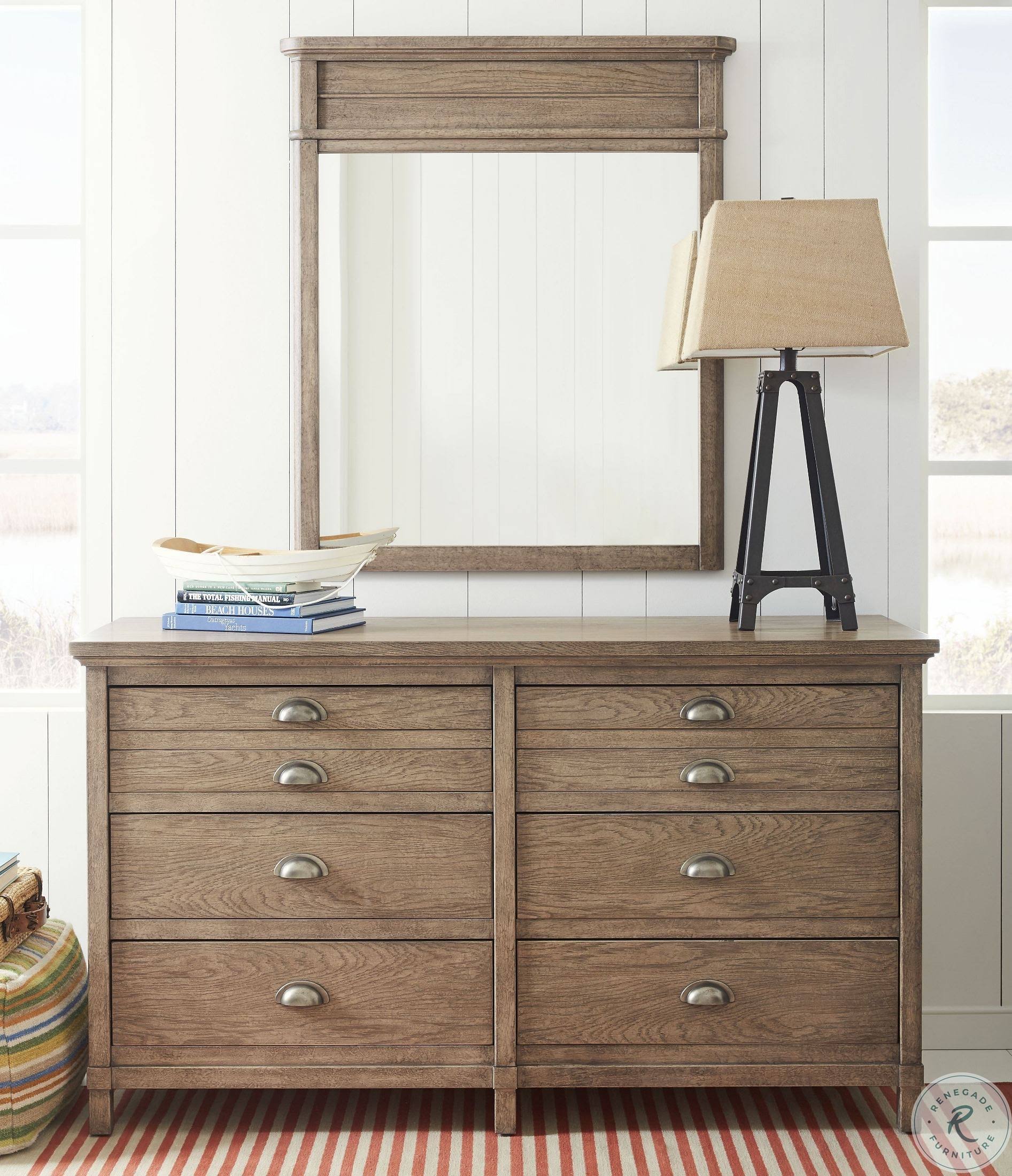 Stone & Leigh Driftwood Park Mirror in Sunflower Seed
