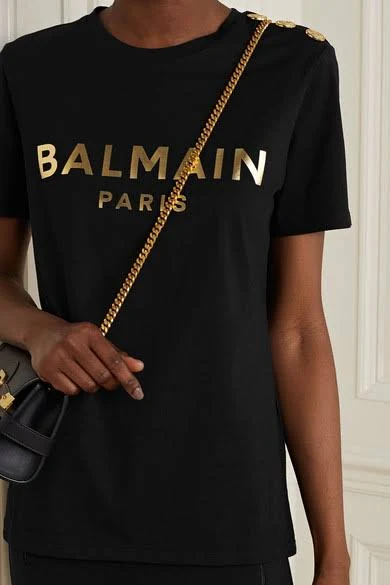 Balmain Logo T-Shirt Black - Black - T-Shirts