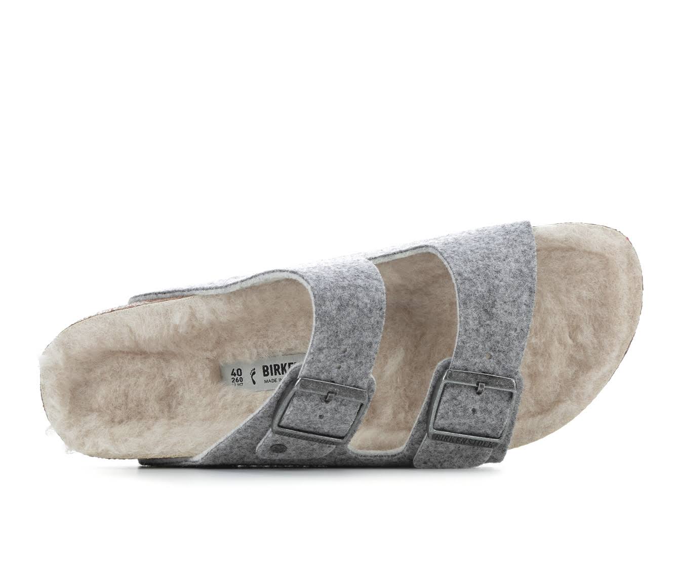 Birkenstock Women's Arizona Wool Happy Lamb Narrow Sandals