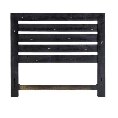 Lockridge Slat Headboard Size: King, Color: Distressed Black