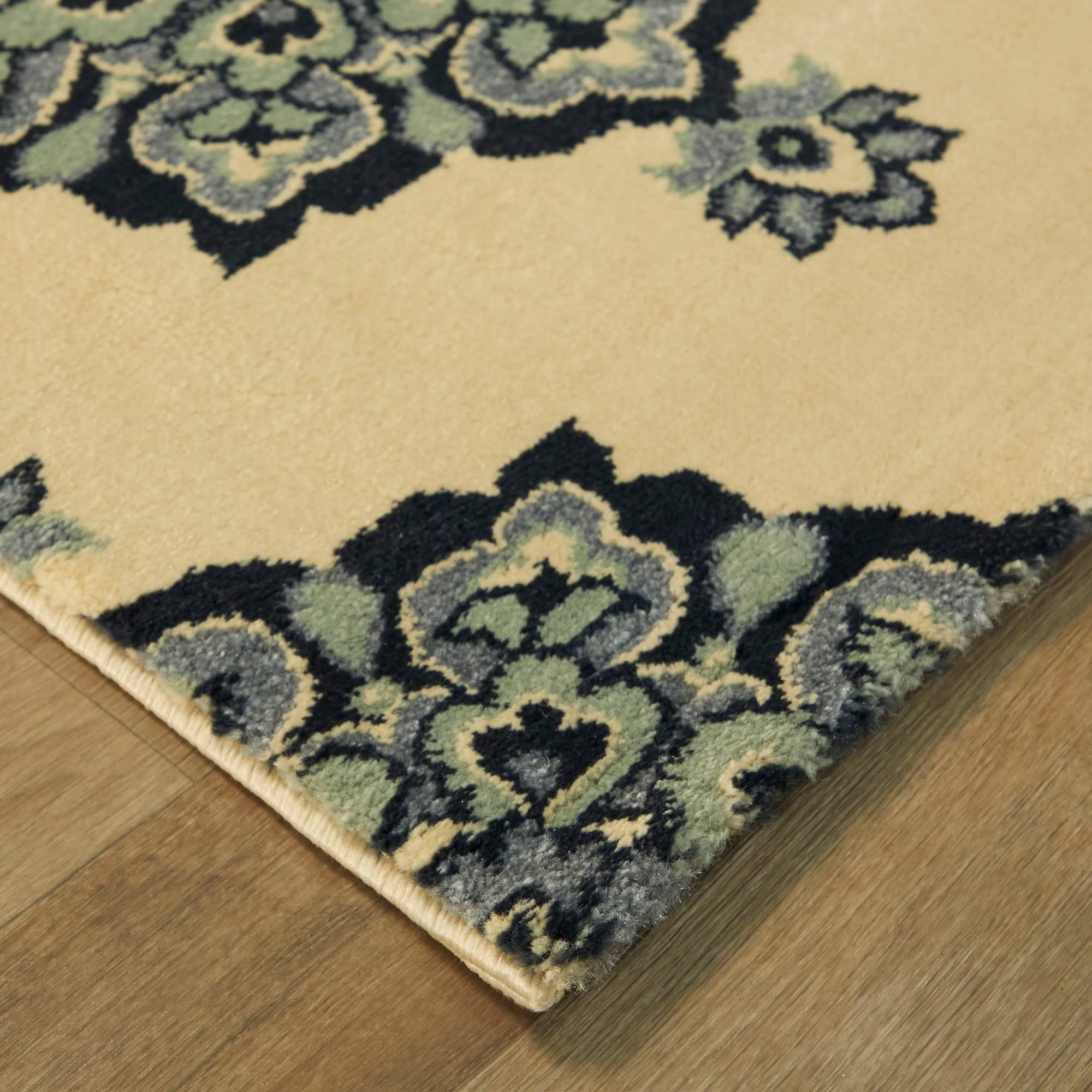 BALTA Sauer Burnt Orange 5 ft. x 7 ft. Floral Medallion Area Rug