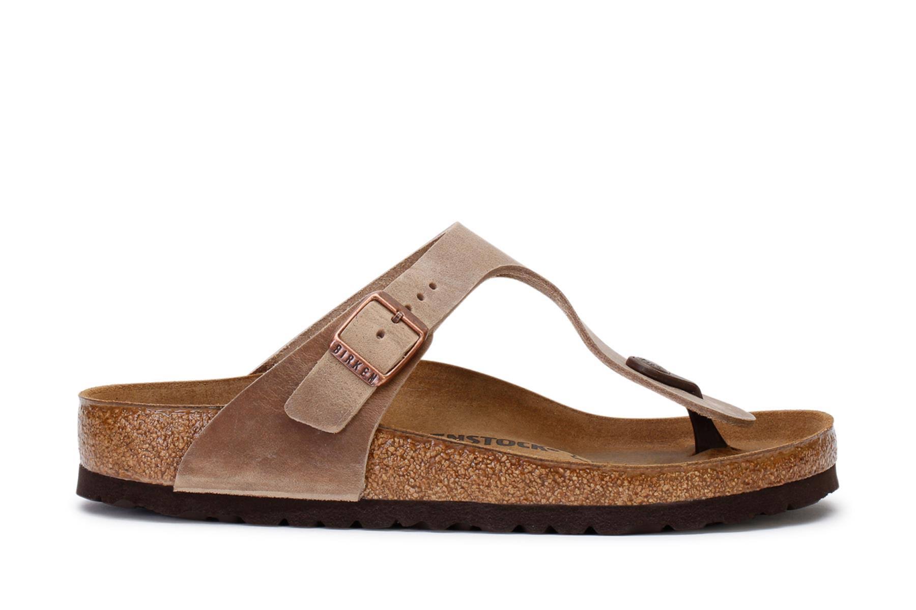 Birkenstock Women's Gizeh Tobacco Oiled Leather 39