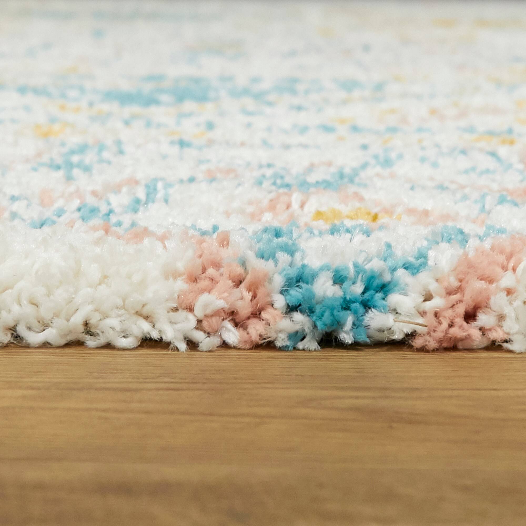Cortona Southwestern Shag Area Rug - 2&7x22 x 7& - Pink