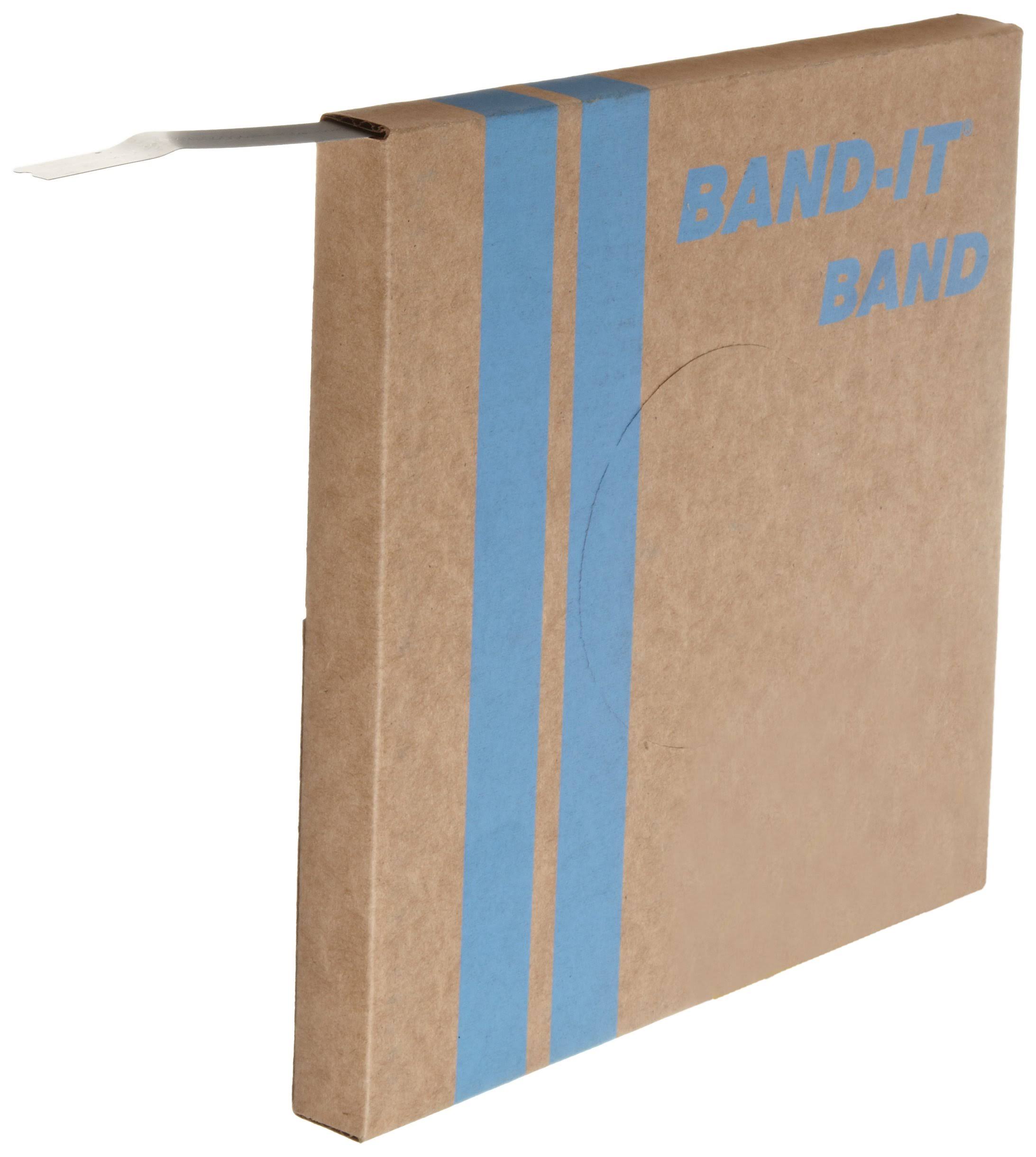 Band-It VALU-STRAP Band C13599, 200/300 Stainless Steel, 5/8x22 Wide x 0.015x22 Thick (100 Feet Roll)
