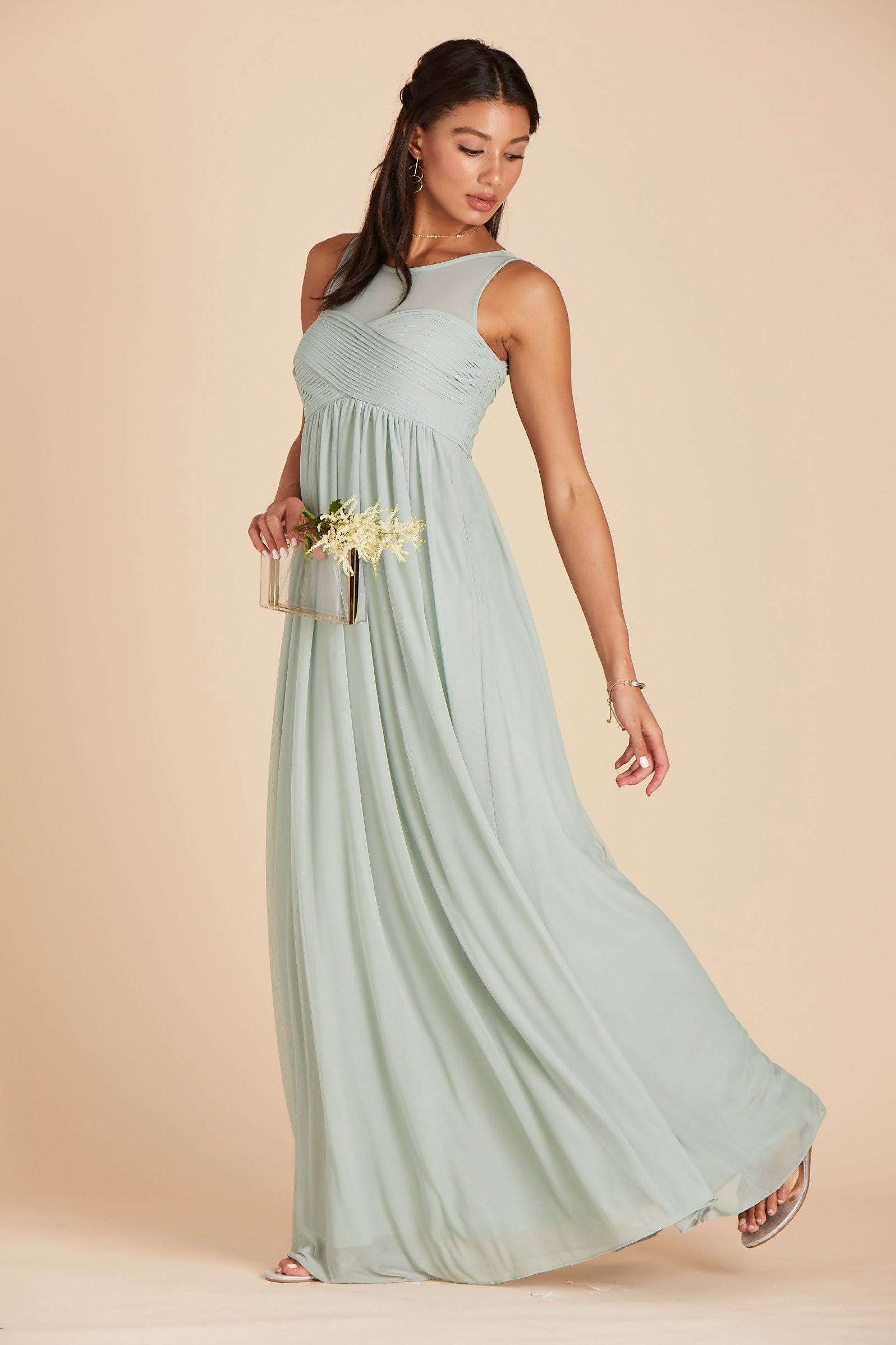 Birdy Grey Ryan Bridesmaid Dress in Sage S / Sage