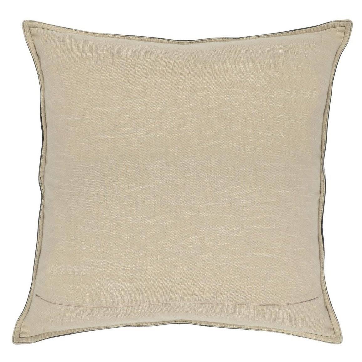 Strick & Bolton Lindi Leather 22-inch Throw Pillow (Brown)