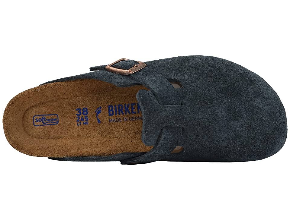 Birkenstock Boston Soft Footbed - Navy Suede
