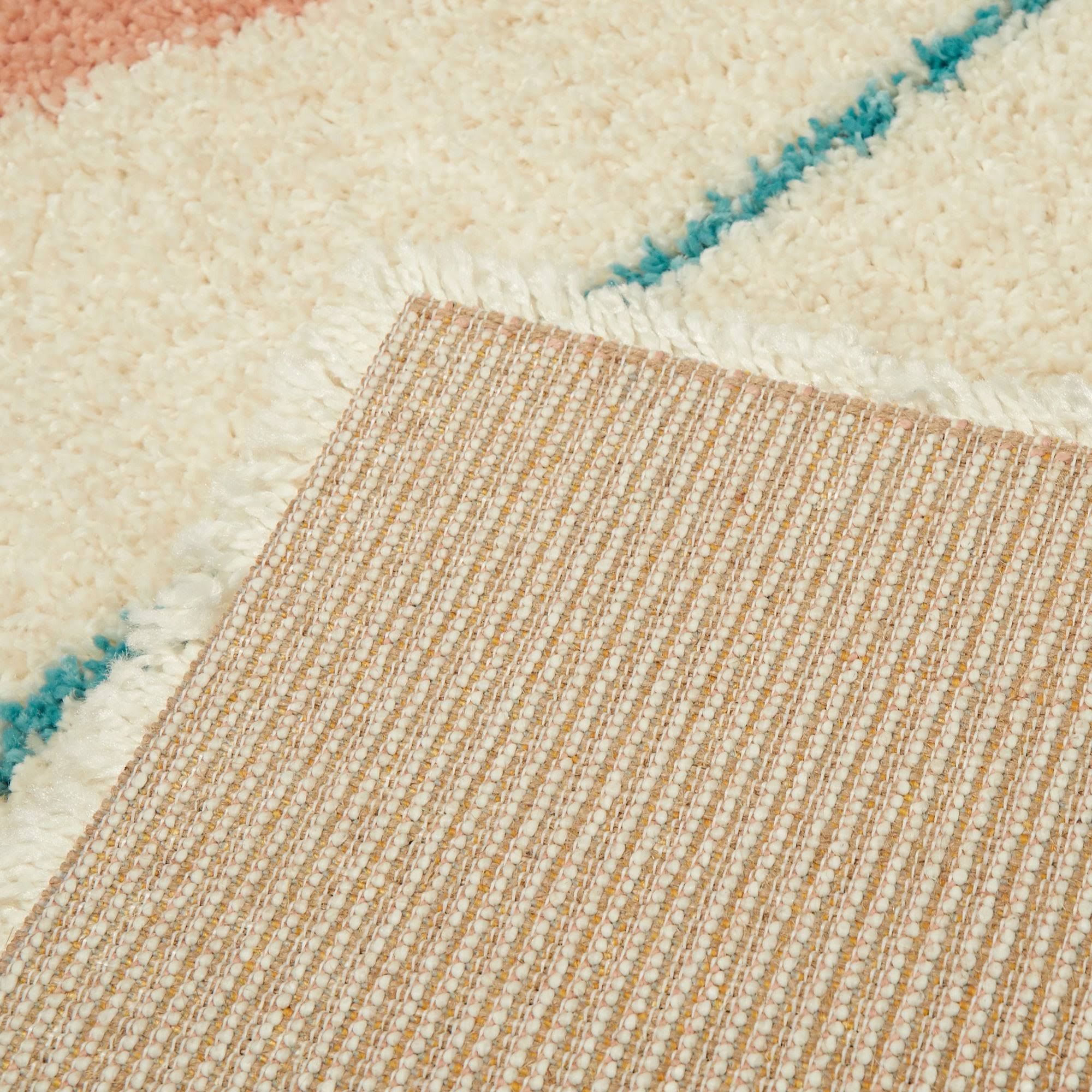BALTA Levine Orange 5 ft. x 7 ft. Geometric Shag Area Rug