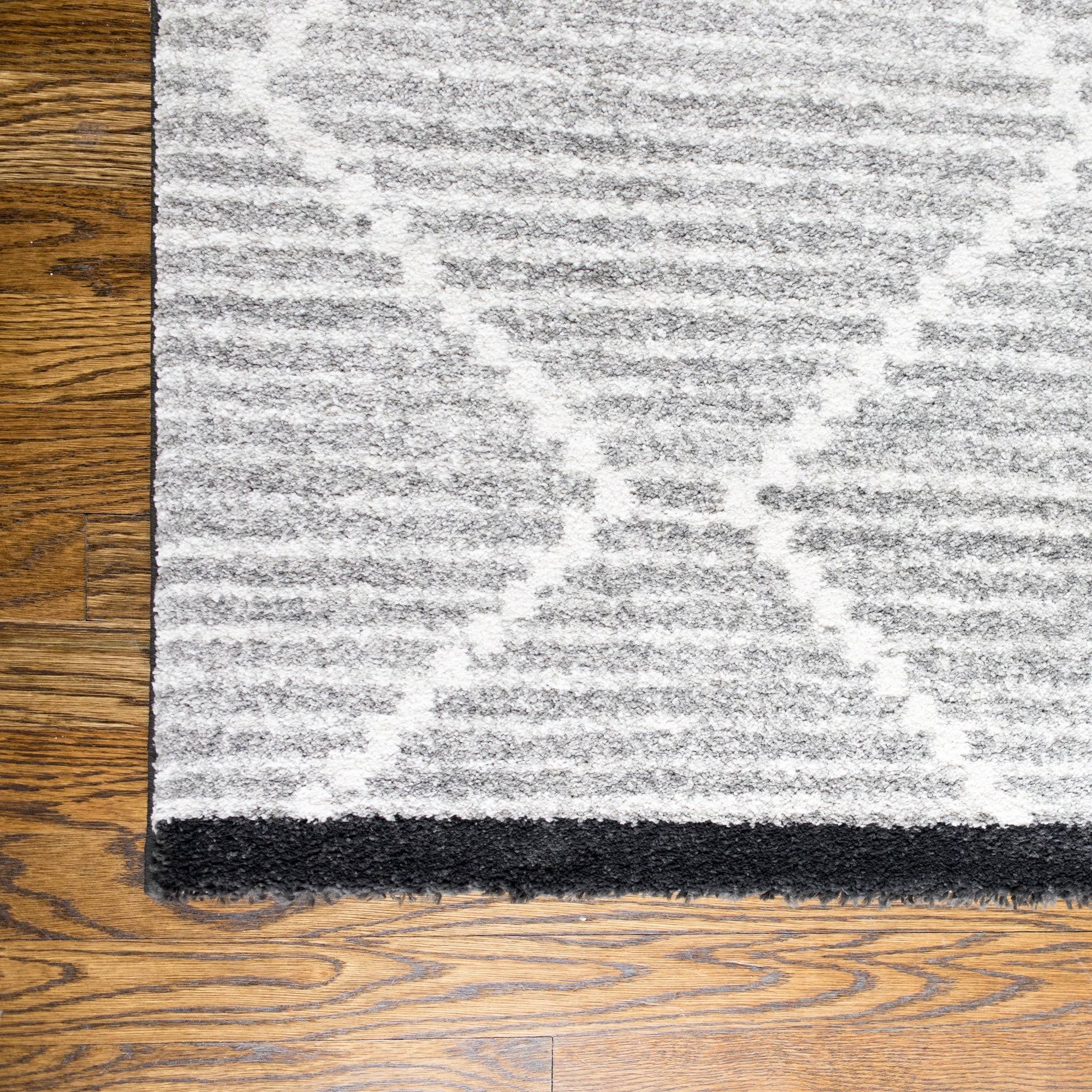 BALTA Rugs Oscar Black Geometric Area Rug, Modern 7&10x22 x 10& Rug