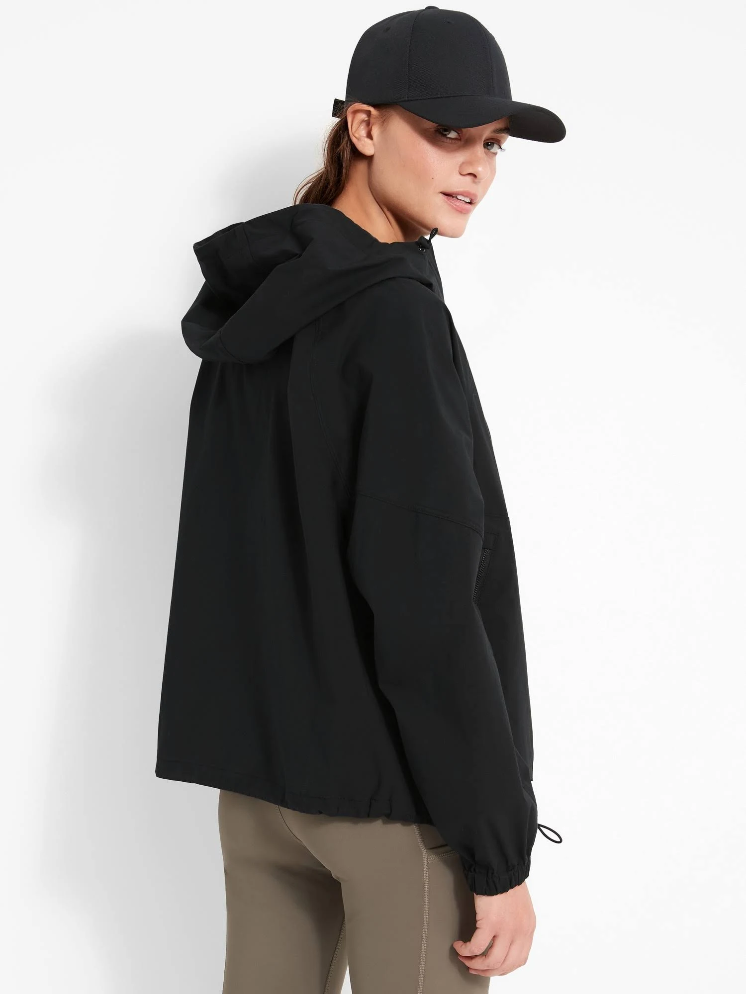 Banana Republic Women's Rain Jacket Black Size Xxs