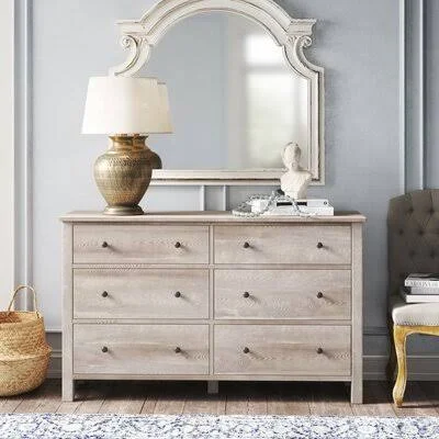 Aguirre 6 Drawer Double Dresser