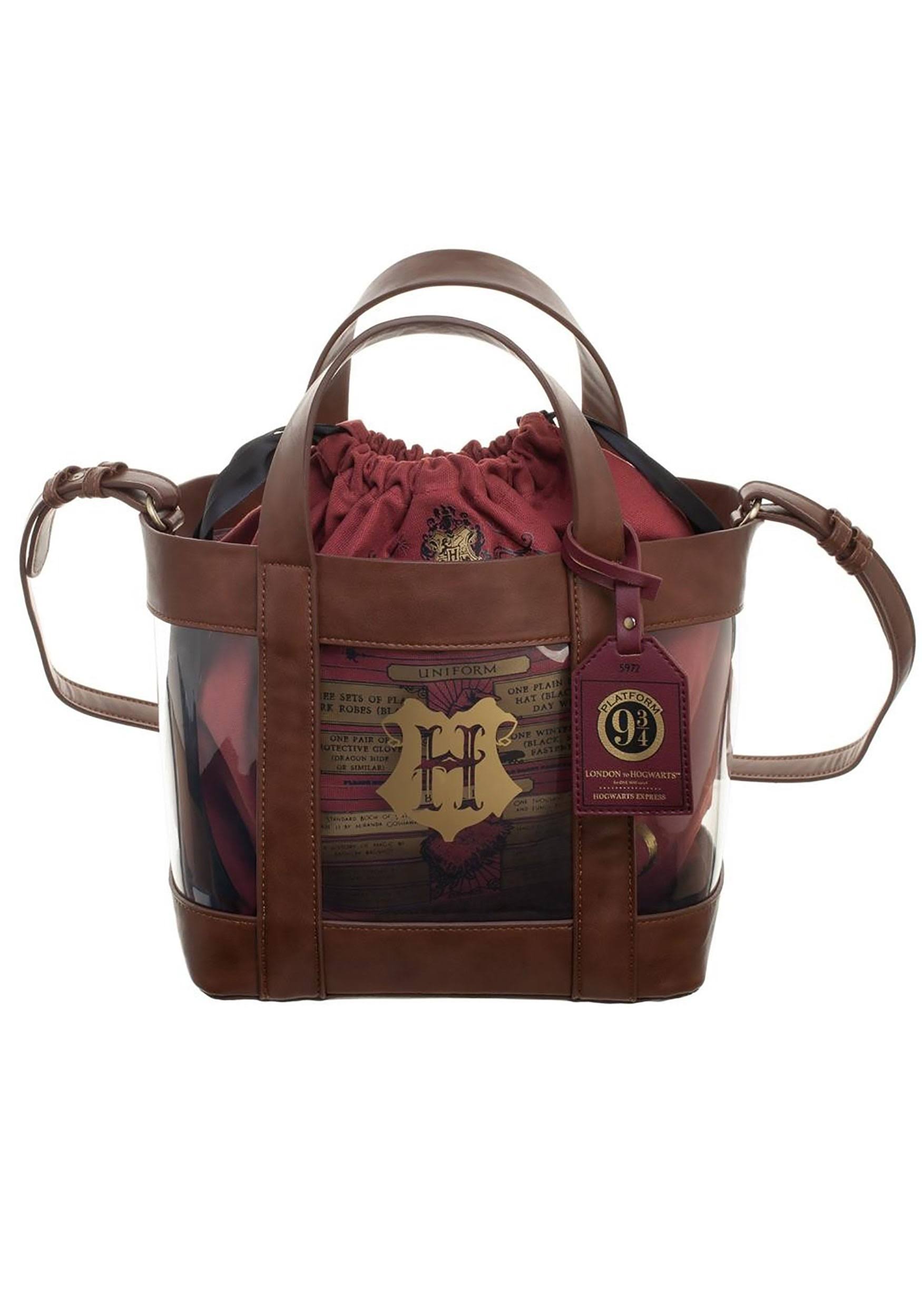 Harry Potter Clear Tote with Cinch Bag