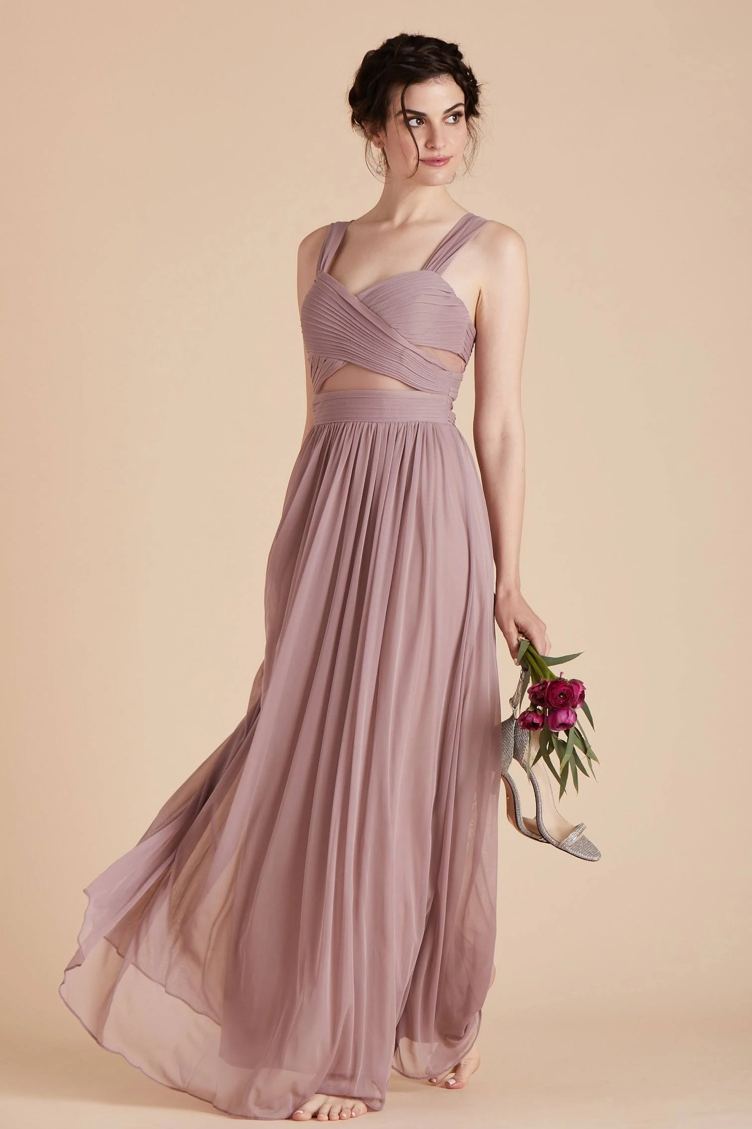 Birdy Grey Elsye Bridesmaid Dress in Mauve XL / Mauve