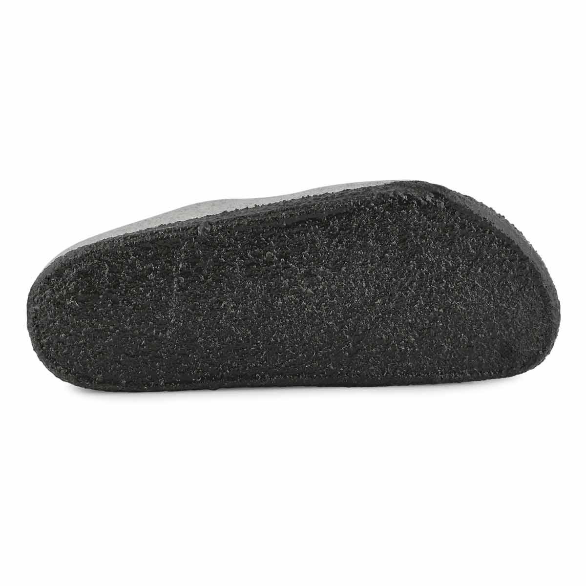 Birkenstock Shearling Zermatt Wool Felt Light Gray Clogs