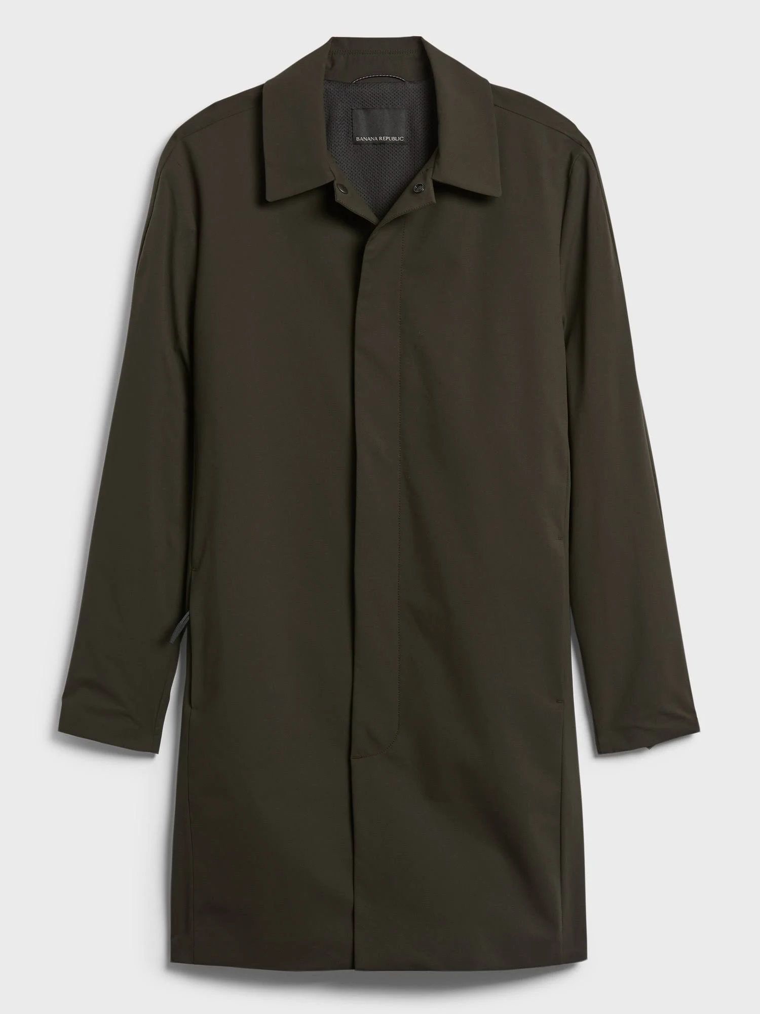 Banana Republic Men's Motion Tech Rain Coat Dark Pine Green Size Xs