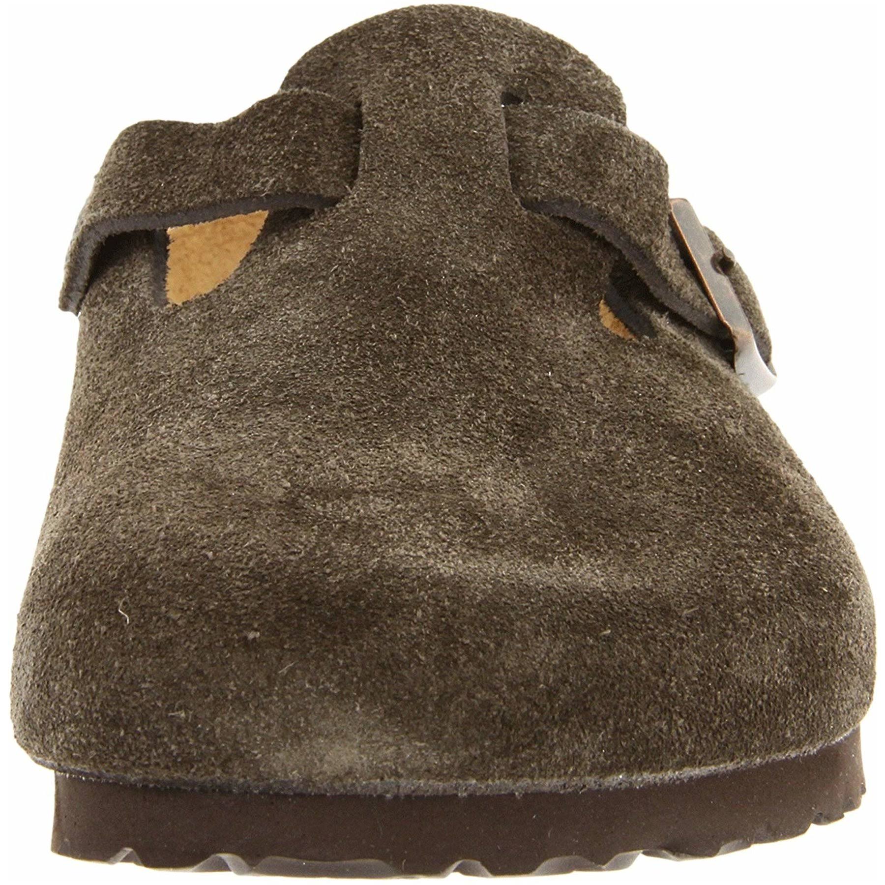 Birkenstock Boston Soft Footbed - Suede Mocha / 46 / Narrow