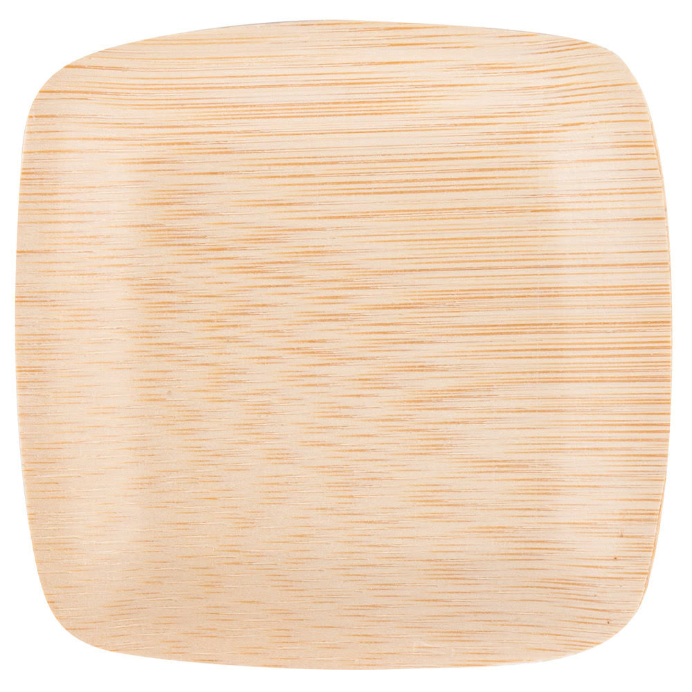 bambu, Veneerware Square Bamboo Plates - 3 1/2 Inches, 250-Pack