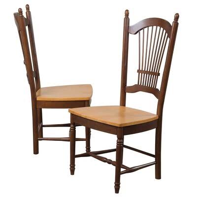 Elick Slat Back Side Chair Birch LANE? Color: Nutmeg / Rich Honey Light Oak