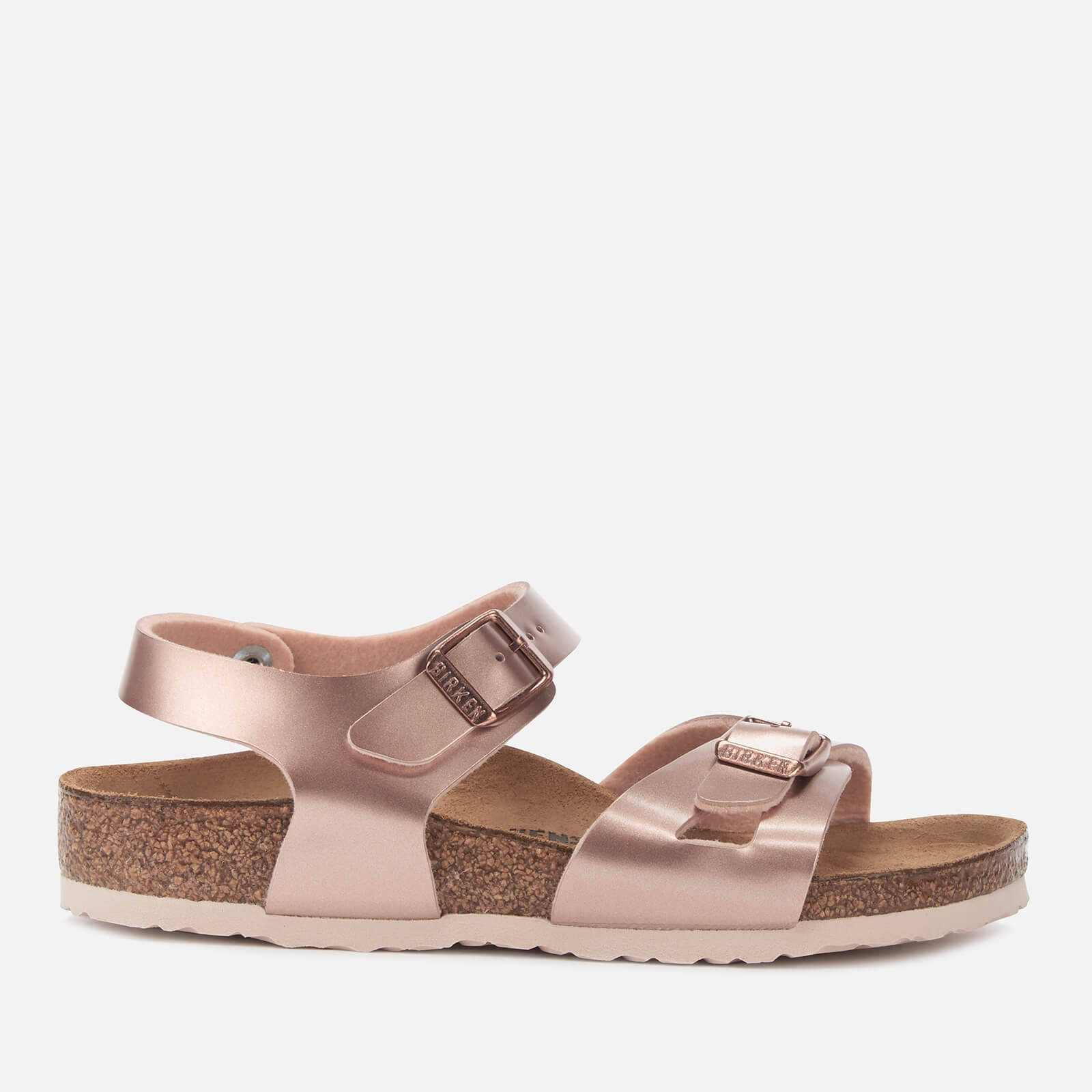 Birkenstock Rio Birko Flor Kids Sandals - Electric Metallic Copper