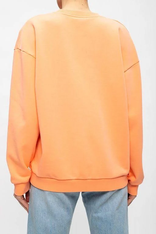 Balmain Printed Sweatshirt Orange - Orange - Sweatshirts