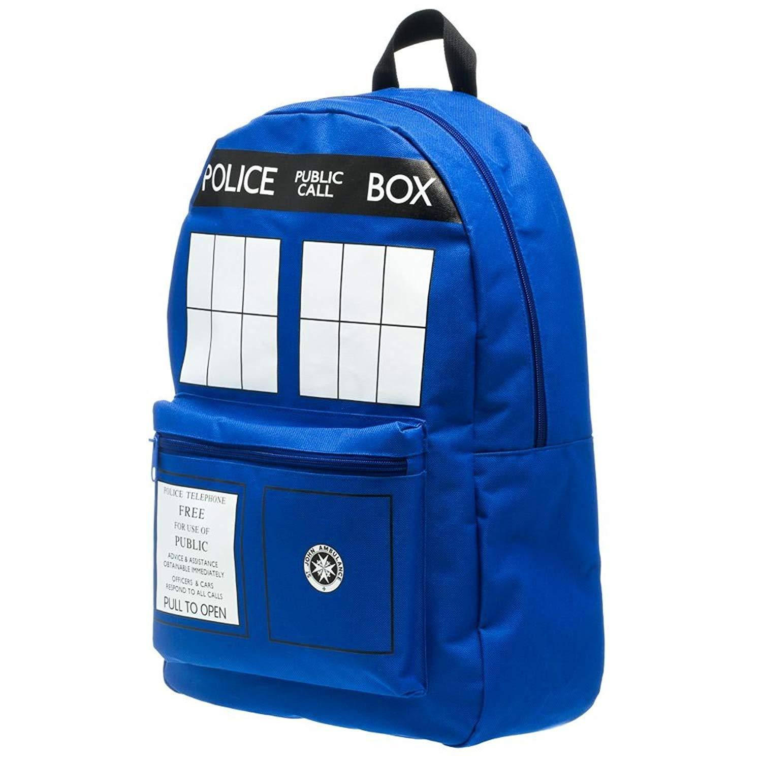 Doctor Who Blue Tardis Backpack