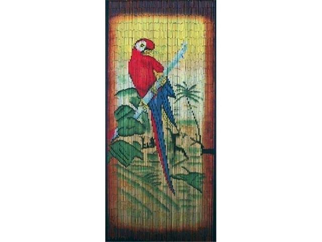 Bamboo54 Parrot Scene Bamboo Curtain (Vietnam)