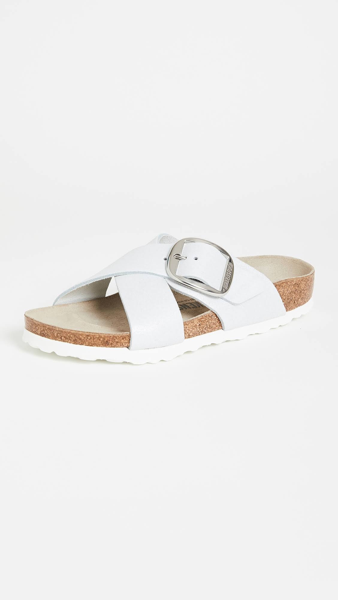 Birkenstock Women's Siena Big Buckle Slide Sandals - White
