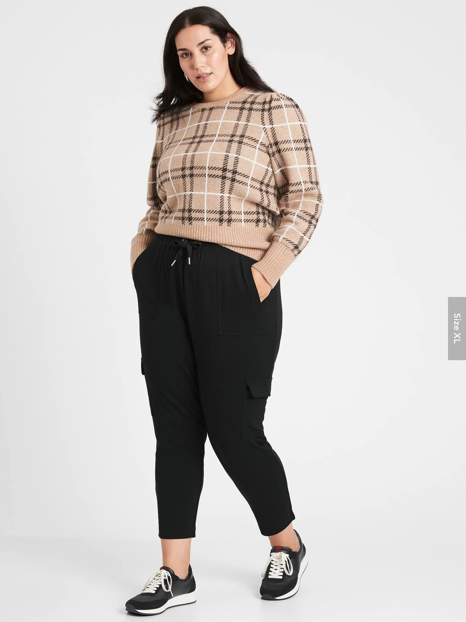 Banana Republic Women's Baby Terry Cargo Jogger Black Size S