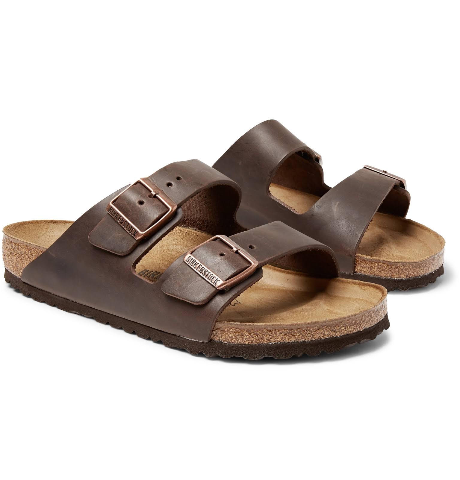 Birkenstock Leather Arizona Sandals - Habana