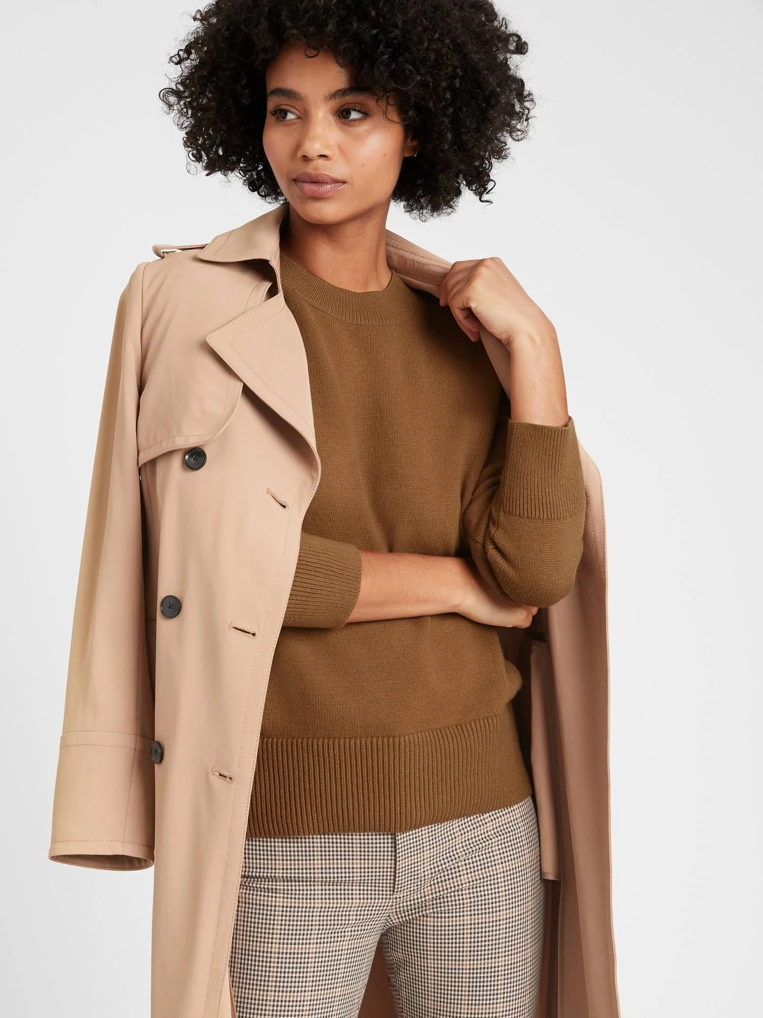 Banana Republic Women's Relaxed Chunky Sweater Brown Sugar Size Xs