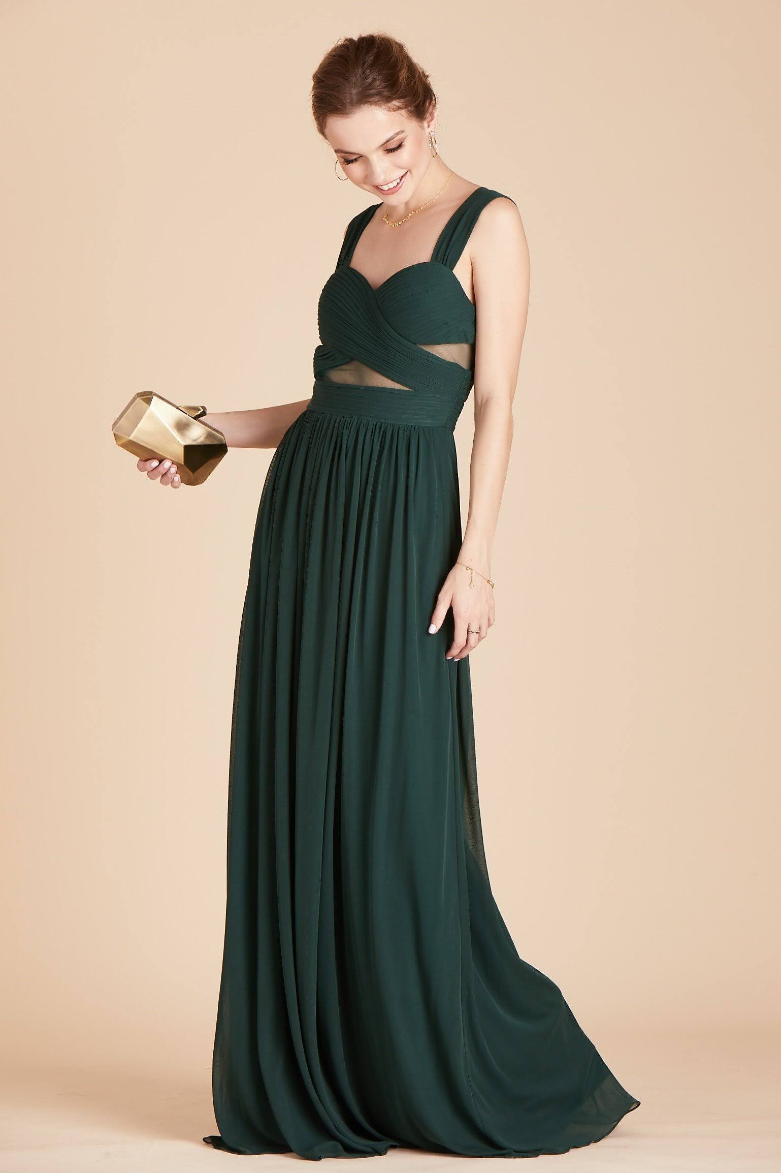Birdy Grey Elsye Bridesmaid Dress in Emerald M / Emerald