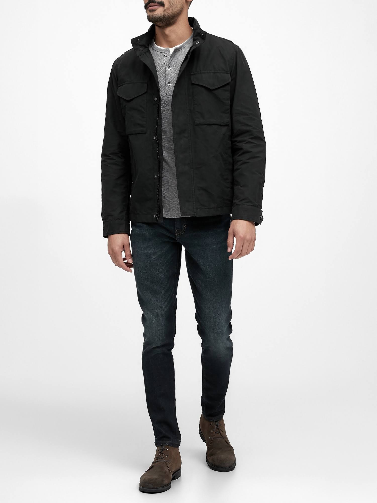 Banana Republic Men's Water-Resistant Field Jacket Black Size L