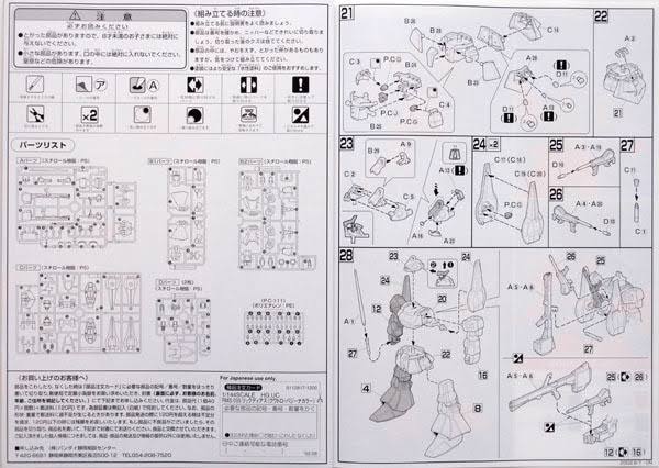 Bandai HGUC RMS-099 &Rick DIAS& Kit