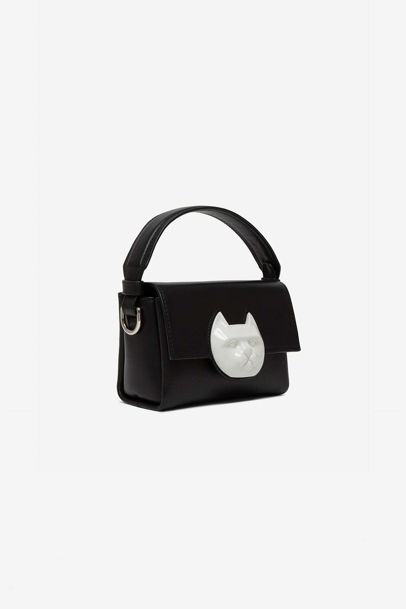 FLAP MINI CAT HEAD BAG BLACK