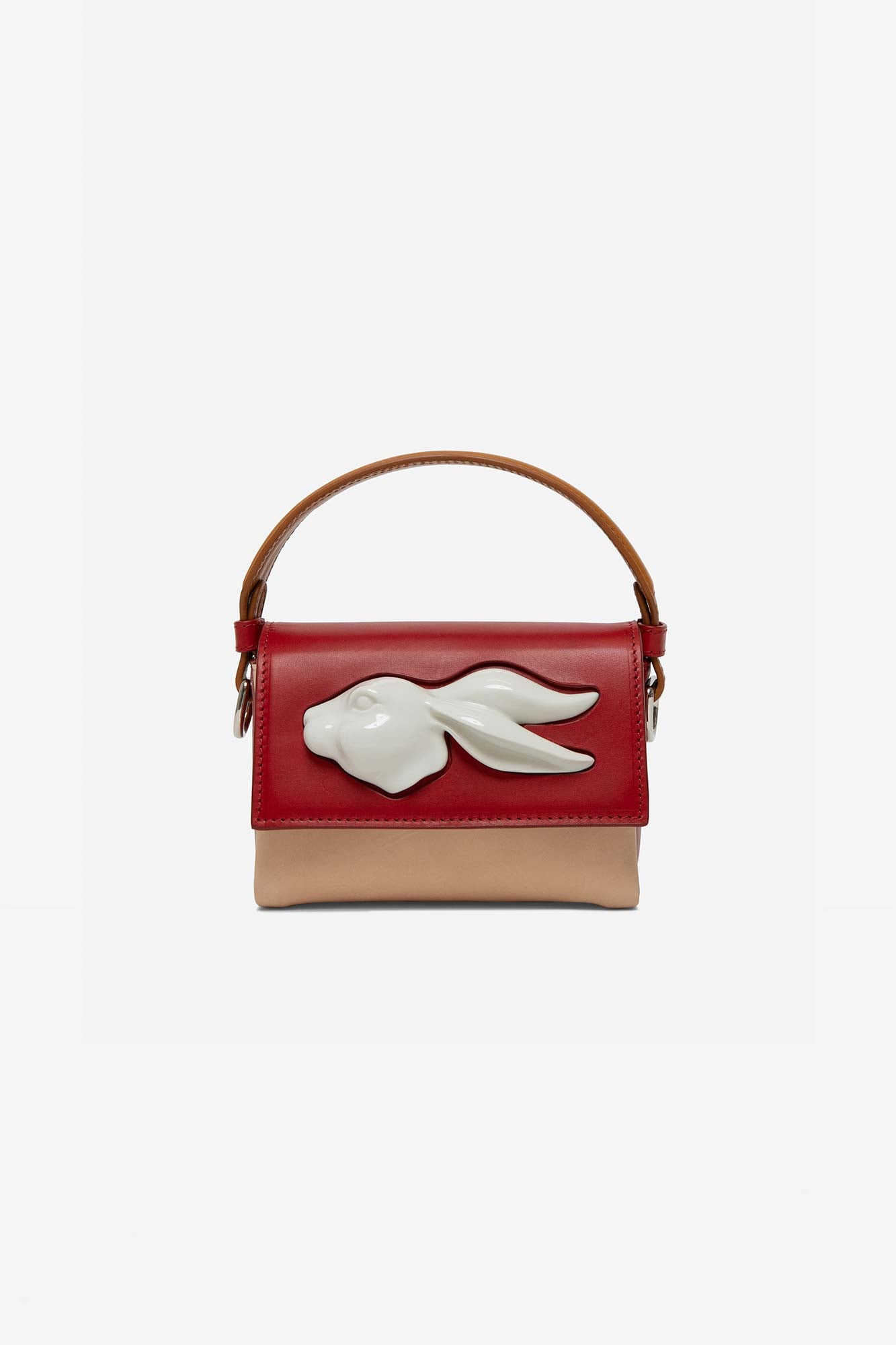 FLAP MINI RABBIT HEAD BAG MULTI TOMATO