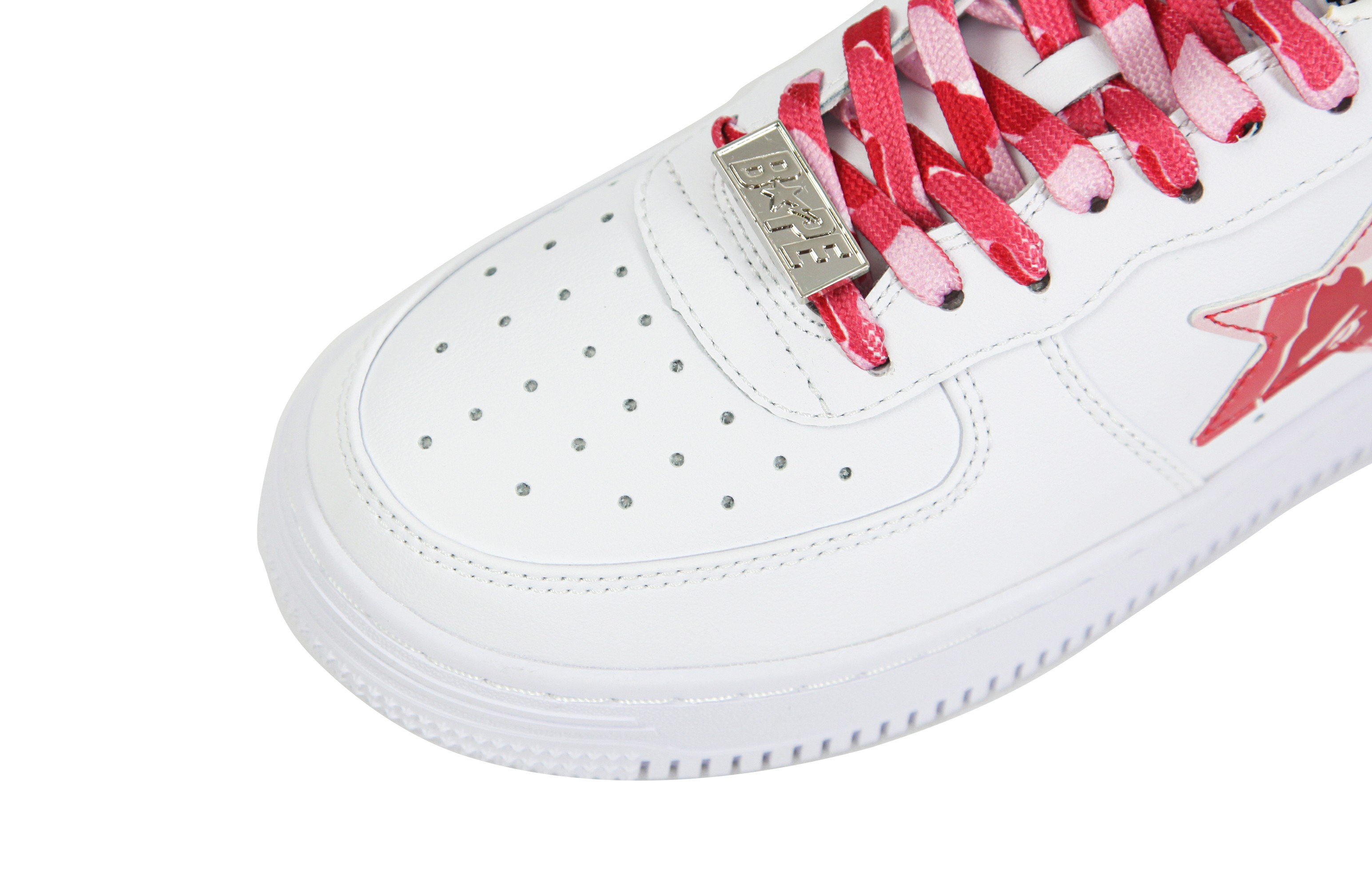 A Bathing Ape Bape Sta Low White ABC Camo Pink