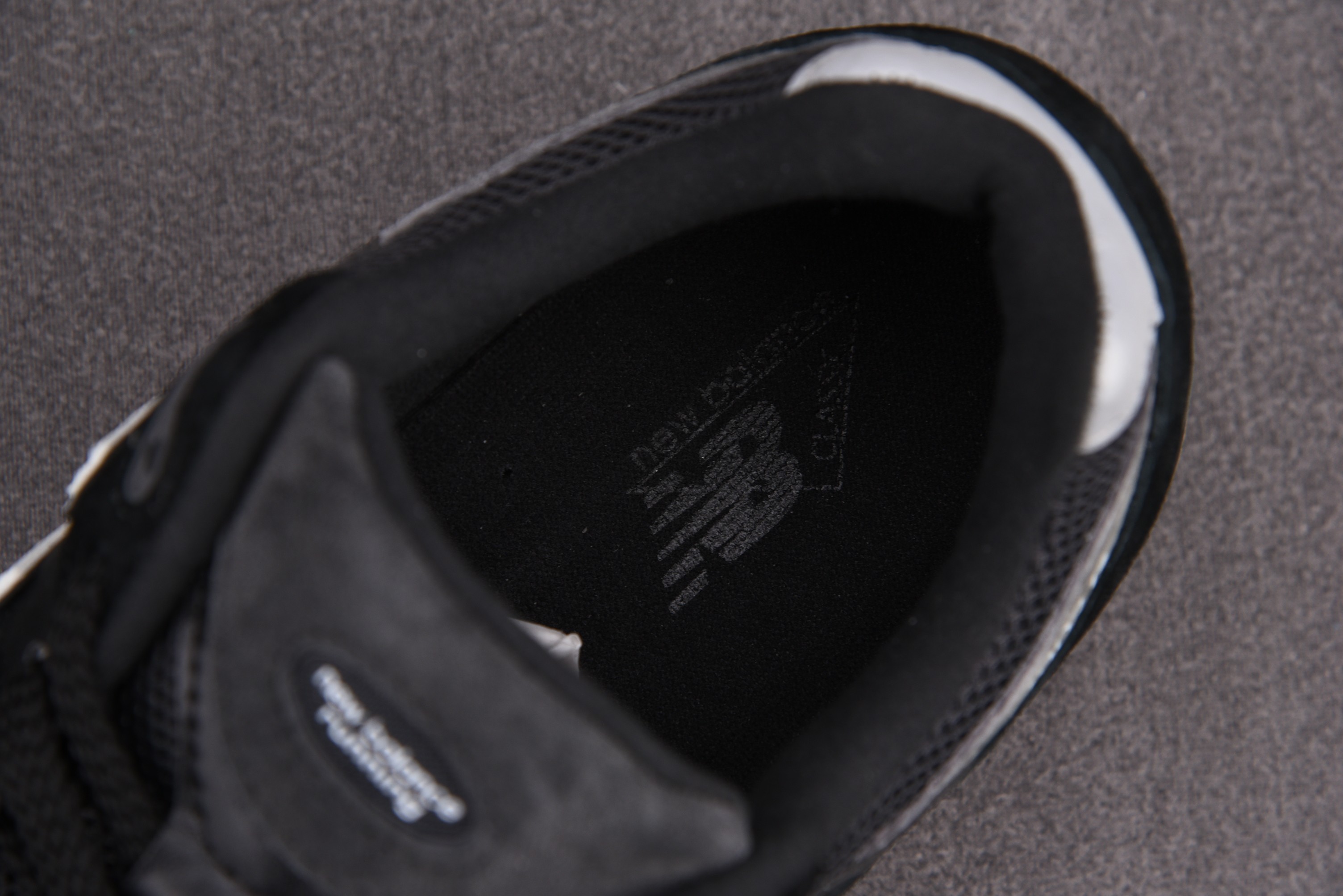 New Balance 2002R Black Dark Grey White